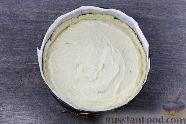 Пирог "Осенний" с грушами и творогом