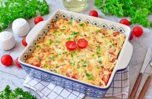 Запеканка из фарша индейки