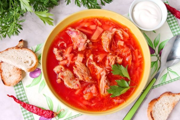 Борщ со свеклой Борщ со свеклой