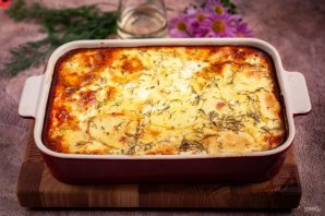 Фарш с картошкой в духовке Фарш с картошкой в духовке