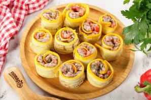 Кабачки с фаршем в мультиварке