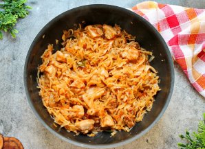 Капуста со свининой Капуста со свининой