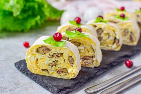 Лаваш со шпротами Лаваш со шпротами