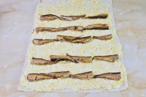 Лаваш со шпротами