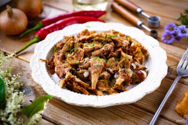 Лисички в мультиварке