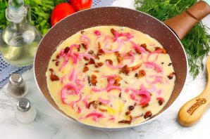 Омлет с лисичками