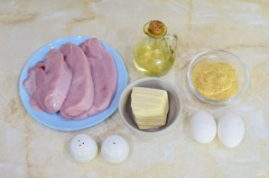 Отбивные из индейки с сыром