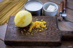 Паста с лимоном и сливками Паста с лимоном и сливками
