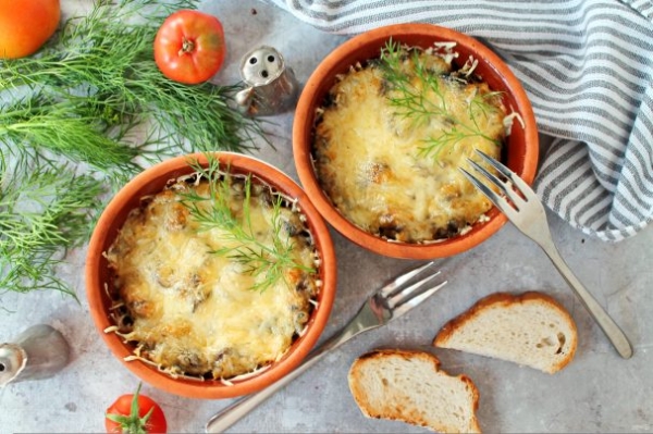 Подосиновики со сметаной