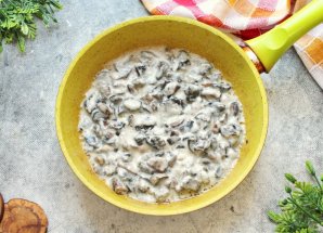 Подосиновики со сметаной