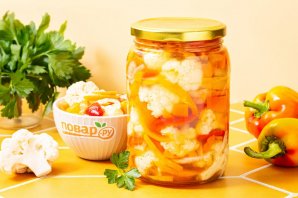 Салат из цветной капусты на зиму