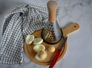 Салат "Мимоза" с крабовыми палочками