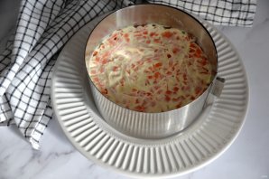 Салат "Мимоза" с крабовыми палочками