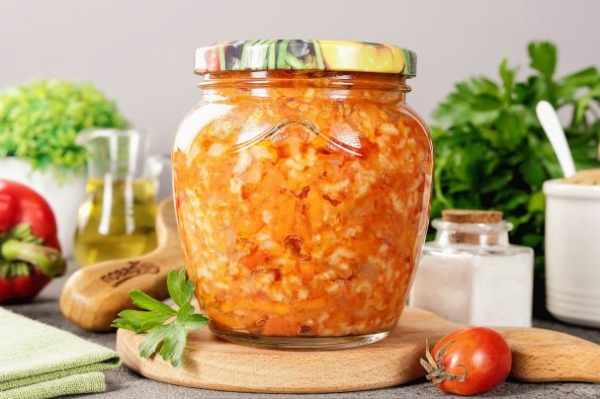 Салат на зиму с рисом