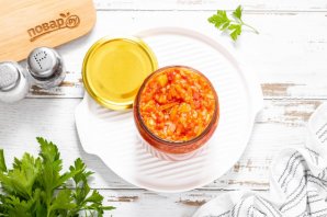Салат с рисом на зиму