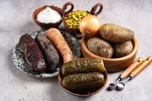 Салат винегрет с майонезом