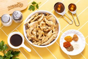 Соевое мясо в аэрогриле Соевое мясо в аэрогриле