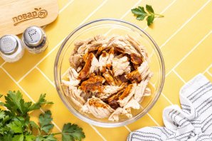 Соевое мясо в аэрогриле