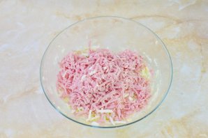 Тарталетки с ветчиной