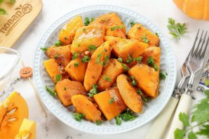 Тыква на сковороде