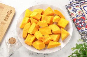 Тыква на сковороде