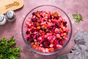 Винегрет с квашеной капустой
