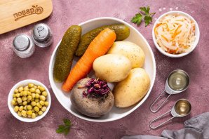 Винегрет с квашеной капустой