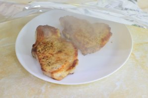 Антрекот на сковороде