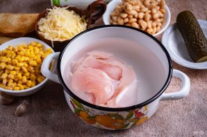 Белковый салат