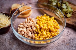 Белковый салат