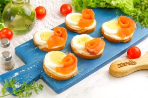 Бутерброды с красной рыбой Бутерброды с красной рыбой