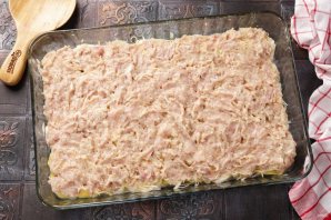 "Мясо по-французски" из куриного фарша "Мясо по-французски" из куриного фарша