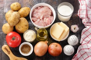 "Мясо по-французски" из куриного фарша "Мясо по-французски" из куриного фарша