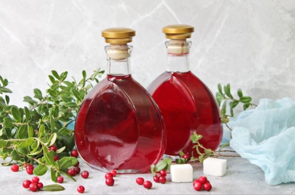 Наливка из брусники