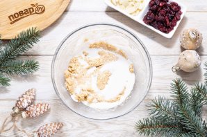 Новогоднее печенье с клюквой