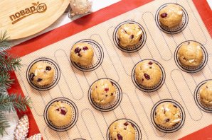 Новогоднее печенье с клюквой