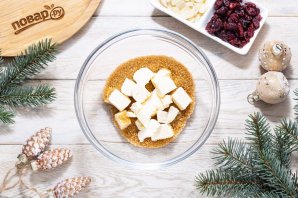 Новогоднее печенье с клюквой