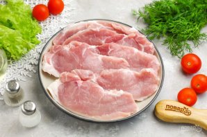 Отбивные с помидорами