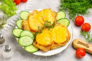 Отбивные с помидорами