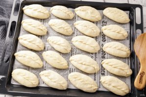 Печеные пирожки на кефире Печеные пирожки на кефире