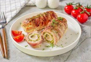 Рулетики из индейки в духовке с начинкой