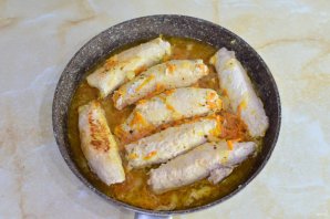 Рулетики из свинины с начинкой Рулетики из свинины с начинкой