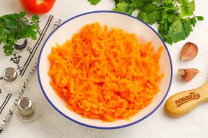 Салат из моркови с чесноком