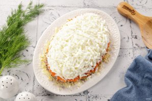 Салат Мимоза с сайрой Салат Мимоза с сайрой