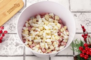 Салат "Оливье" на год Лошади Салат "Оливье" на год Лошади