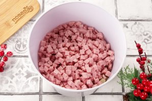 Салат "Оливье" на год Лошади Салат "Оливье" на год Лошади