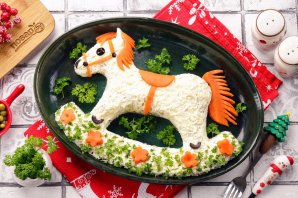 Салат "Оливье" на год Лошади Салат "Оливье" на год Лошади