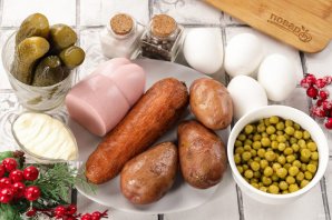 Салат "Оливье" на год Лошади Салат "Оливье" на год Лошади