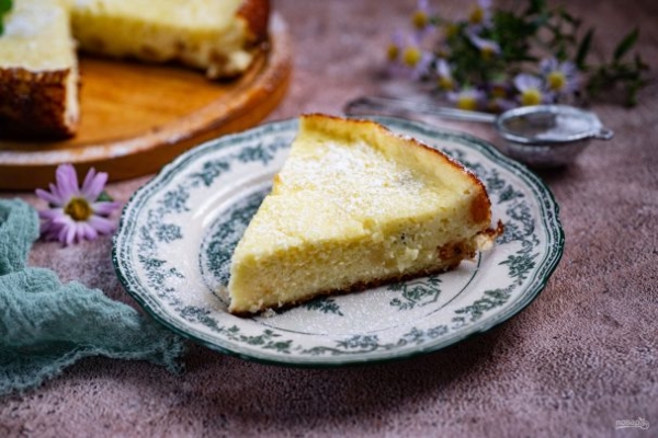 Творожная запеканка на сковороде