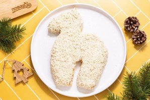 Вегетарианский салат в виде лошади Вегетарианский салат в виде лошади